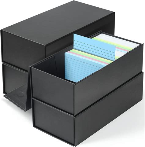 3x5 metal card box|3x5 index card storage box.